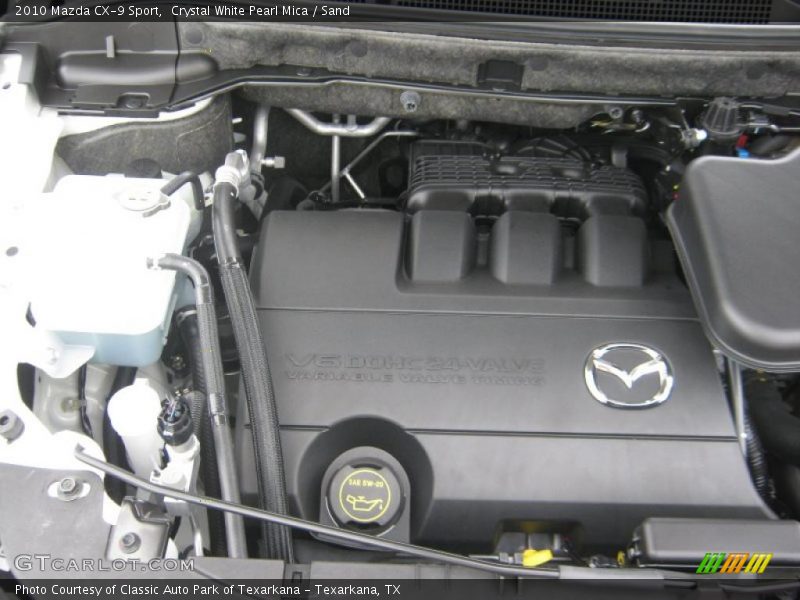 Crystal White Pearl Mica / Sand 2010 Mazda CX-9 Sport