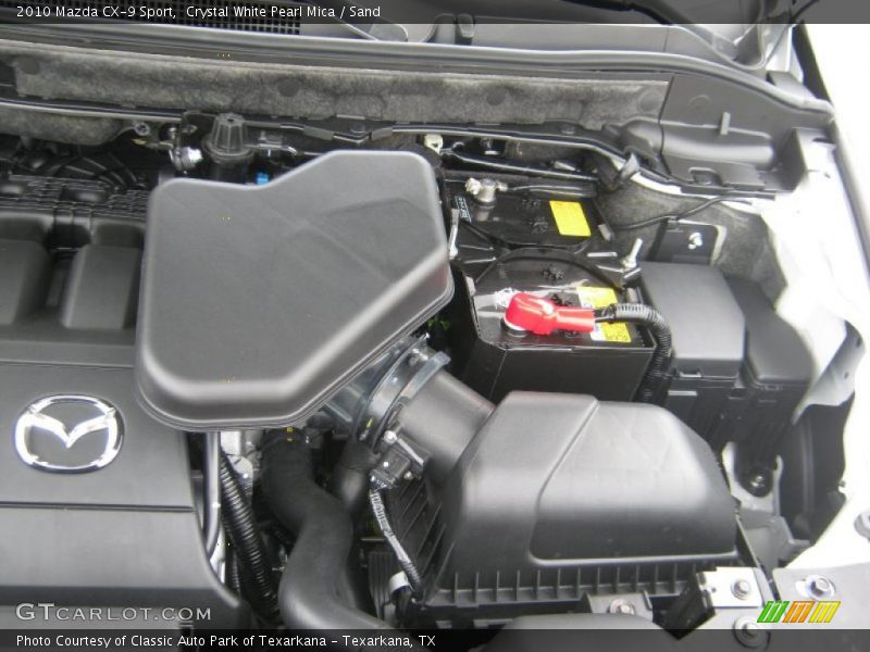 Crystal White Pearl Mica / Sand 2010 Mazda CX-9 Sport