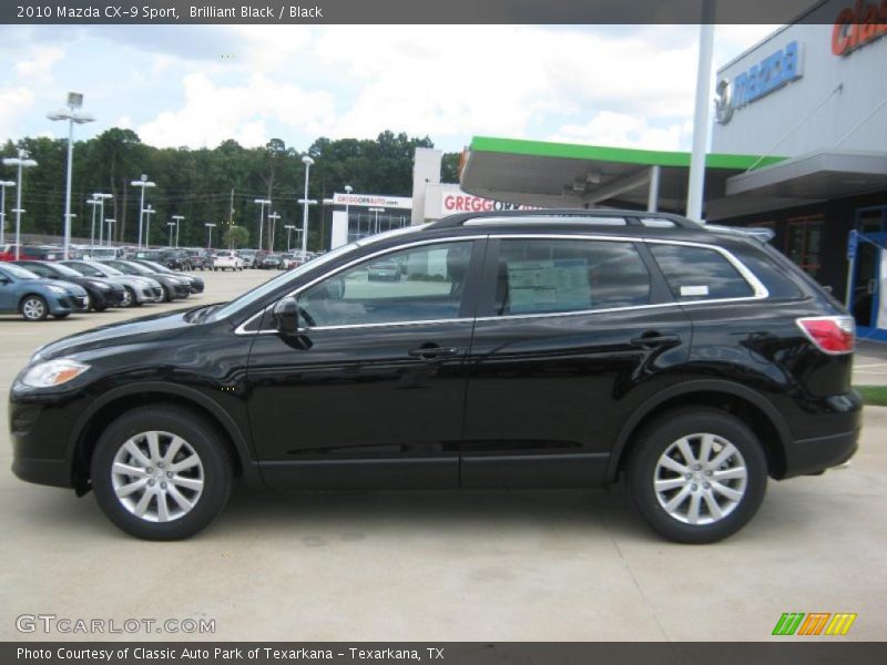 Brilliant Black / Black 2010 Mazda CX-9 Sport
