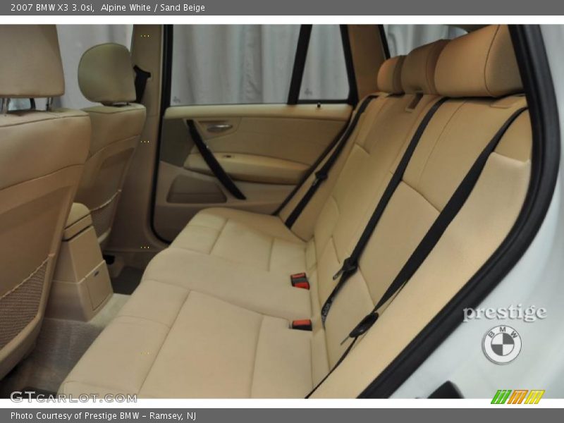 Alpine White / Sand Beige 2007 BMW X3 3.0si