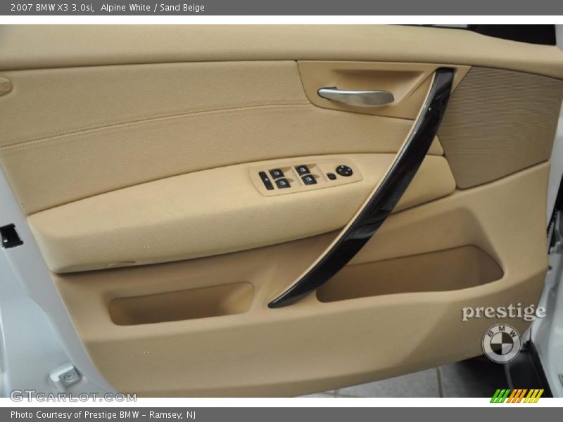 Alpine White / Sand Beige 2007 BMW X3 3.0si