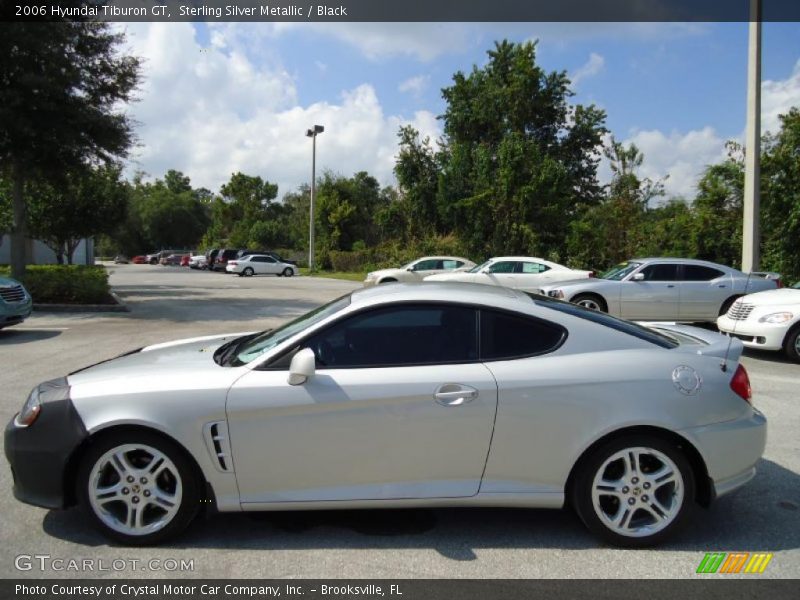 Sterling Silver Metallic / Black 2006 Hyundai Tiburon GT