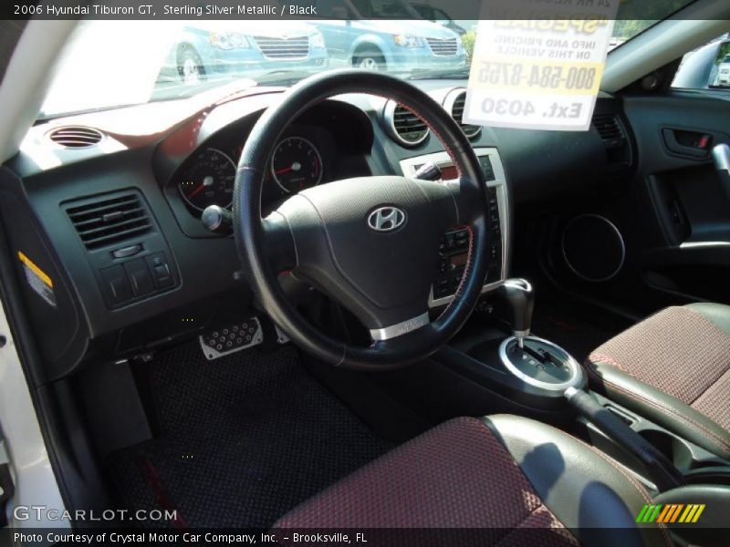 Sterling Silver Metallic / Black 2006 Hyundai Tiburon GT
