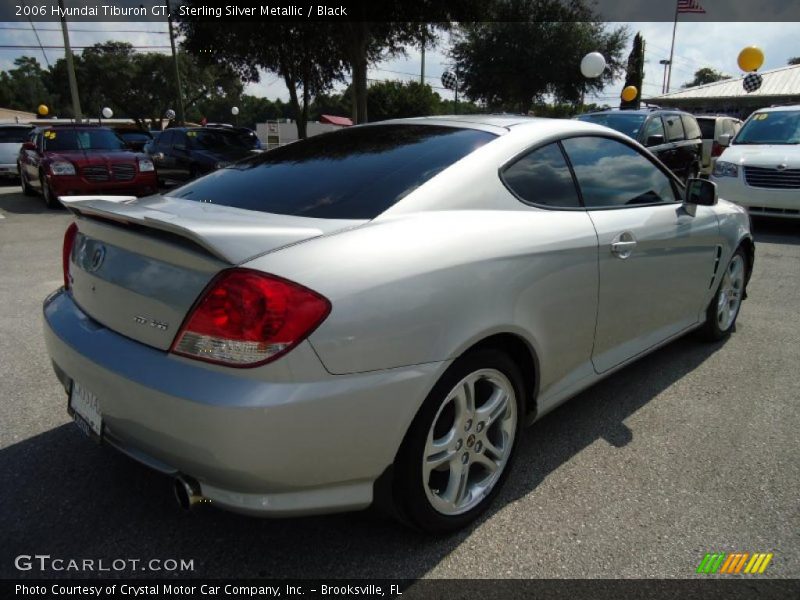 Sterling Silver Metallic / Black 2006 Hyundai Tiburon GT