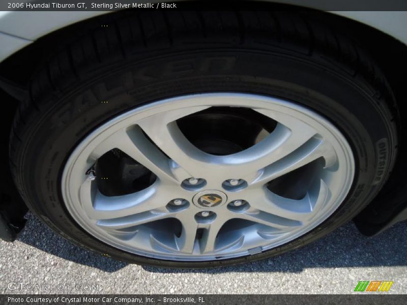 Sterling Silver Metallic / Black 2006 Hyundai Tiburon GT