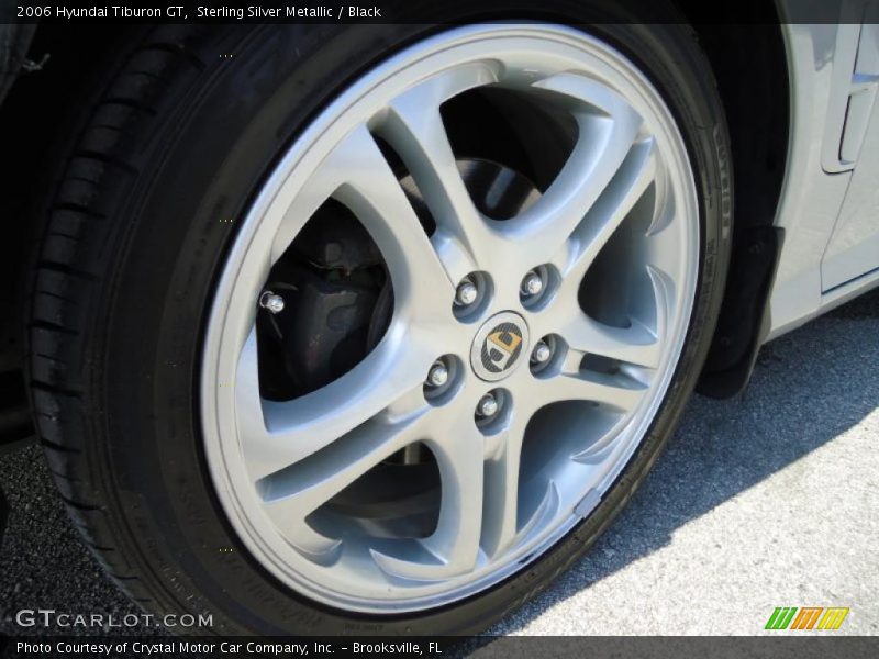 Sterling Silver Metallic / Black 2006 Hyundai Tiburon GT