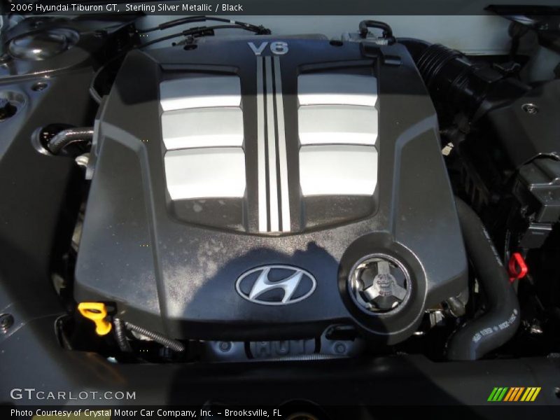 Sterling Silver Metallic / Black 2006 Hyundai Tiburon GT