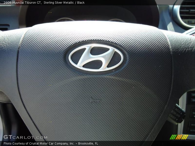 Sterling Silver Metallic / Black 2006 Hyundai Tiburon GT