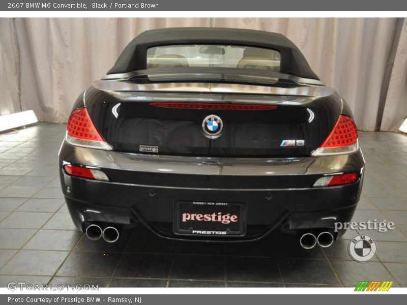 Black / Portland Brown 2007 BMW M6 Convertible