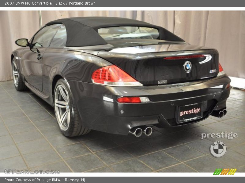 Black / Portland Brown 2007 BMW M6 Convertible