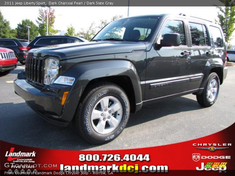 Dark Charcoal Pearl / Dark Slate Gray 2011 Jeep Liberty Sport