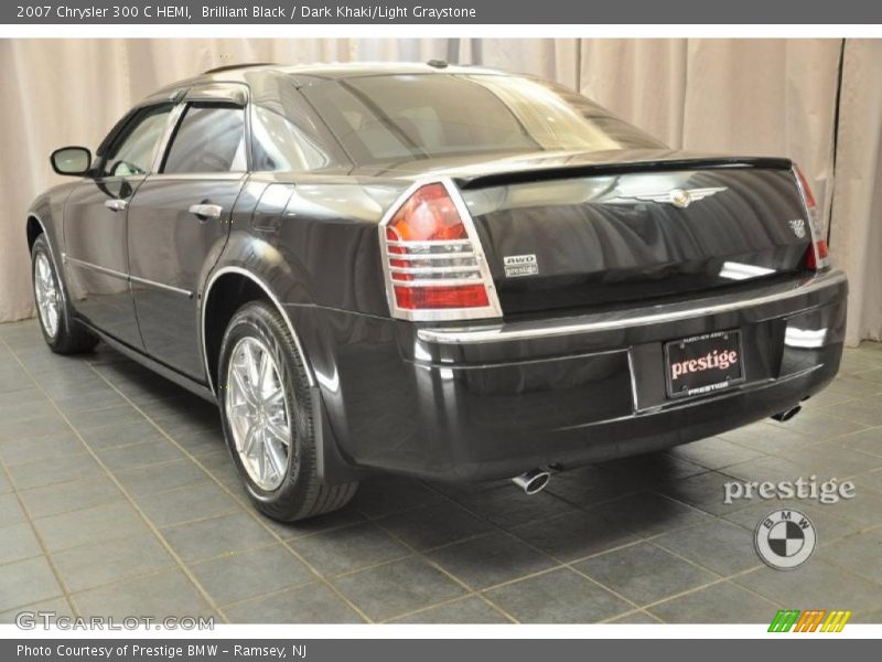 Brilliant Black / Dark Khaki/Light Graystone 2007 Chrysler 300 C HEMI