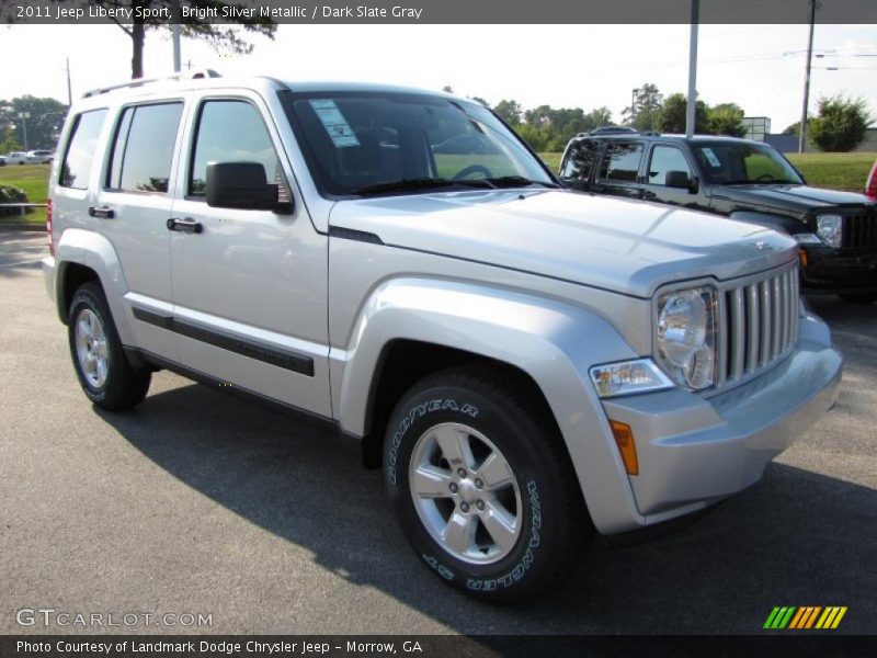 Bright Silver Metallic / Dark Slate Gray 2011 Jeep Liberty Sport