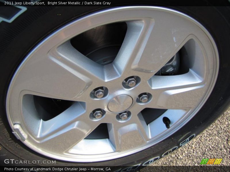Bright Silver Metallic / Dark Slate Gray 2011 Jeep Liberty Sport