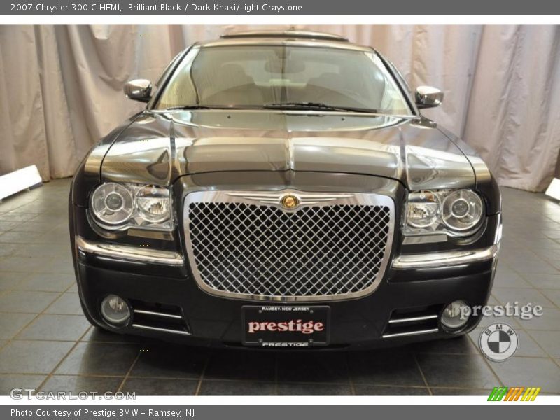 Brilliant Black / Dark Khaki/Light Graystone 2007 Chrysler 300 C HEMI