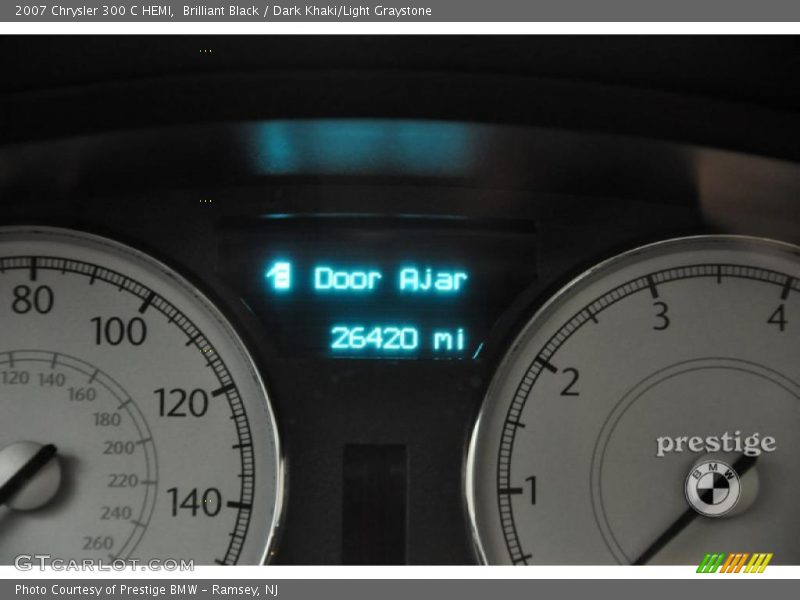 Brilliant Black / Dark Khaki/Light Graystone 2007 Chrysler 300 C HEMI