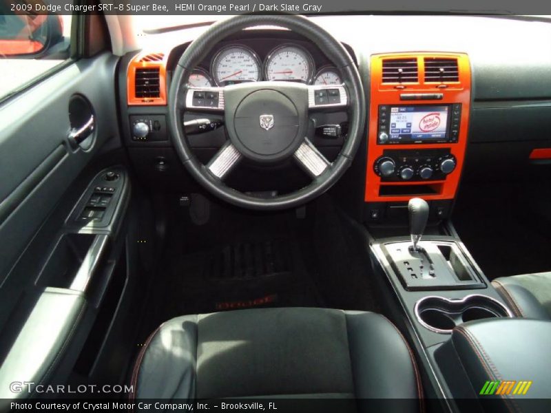 HEMI Orange Pearl / Dark Slate Gray 2009 Dodge Charger SRT-8 Super Bee
