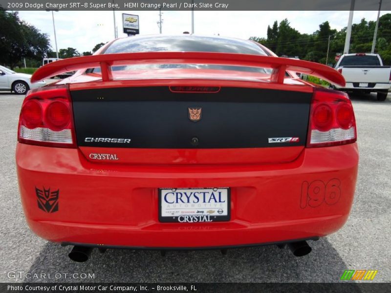 HEMI Orange Pearl / Dark Slate Gray 2009 Dodge Charger SRT-8 Super Bee