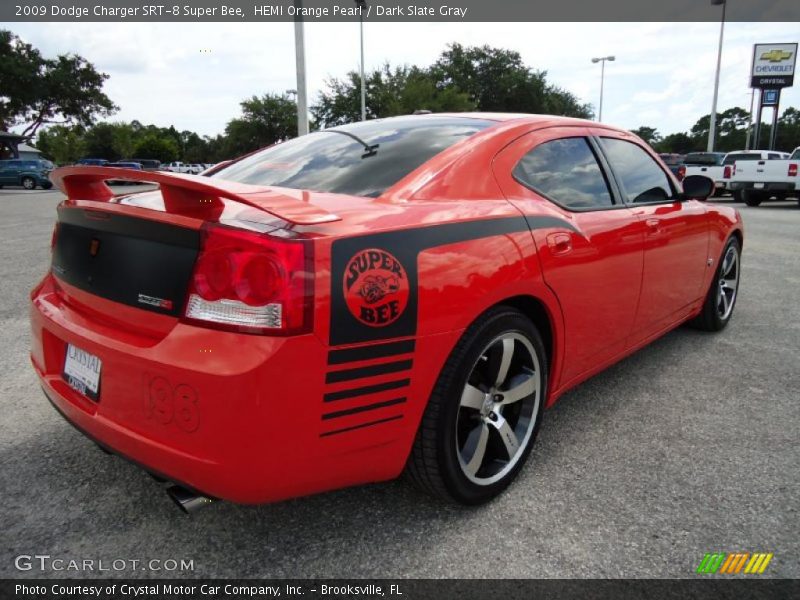 HEMI Orange Pearl / Dark Slate Gray 2009 Dodge Charger SRT-8 Super Bee