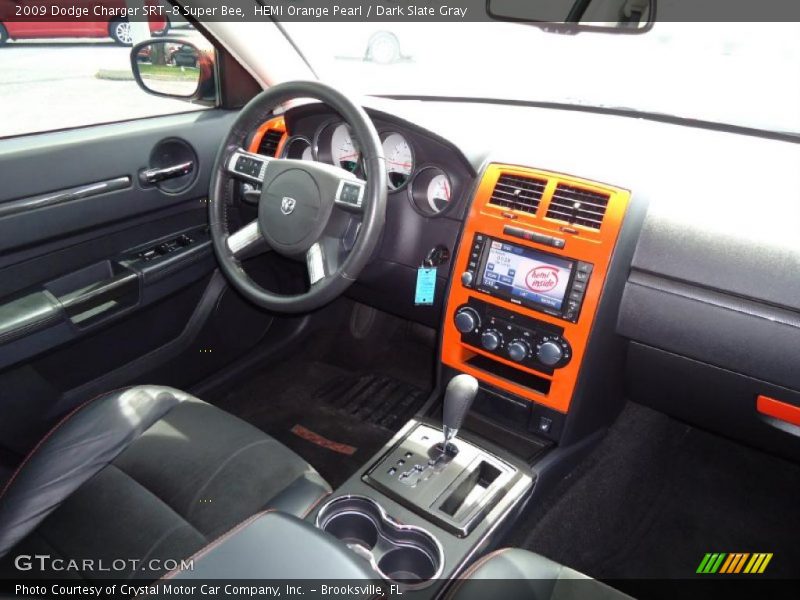 HEMI Orange Pearl / Dark Slate Gray 2009 Dodge Charger SRT-8 Super Bee