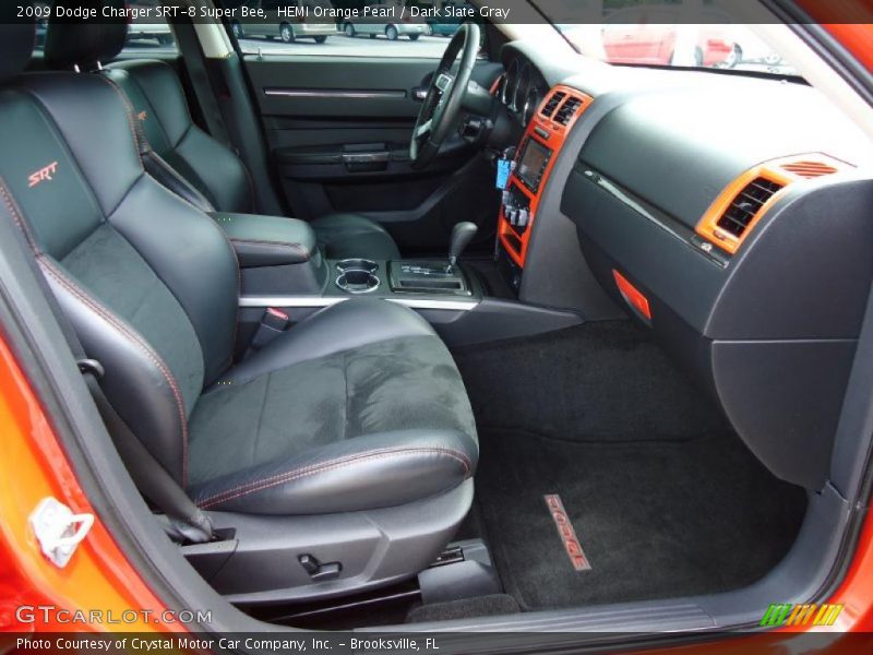 HEMI Orange Pearl / Dark Slate Gray 2009 Dodge Charger SRT-8 Super Bee