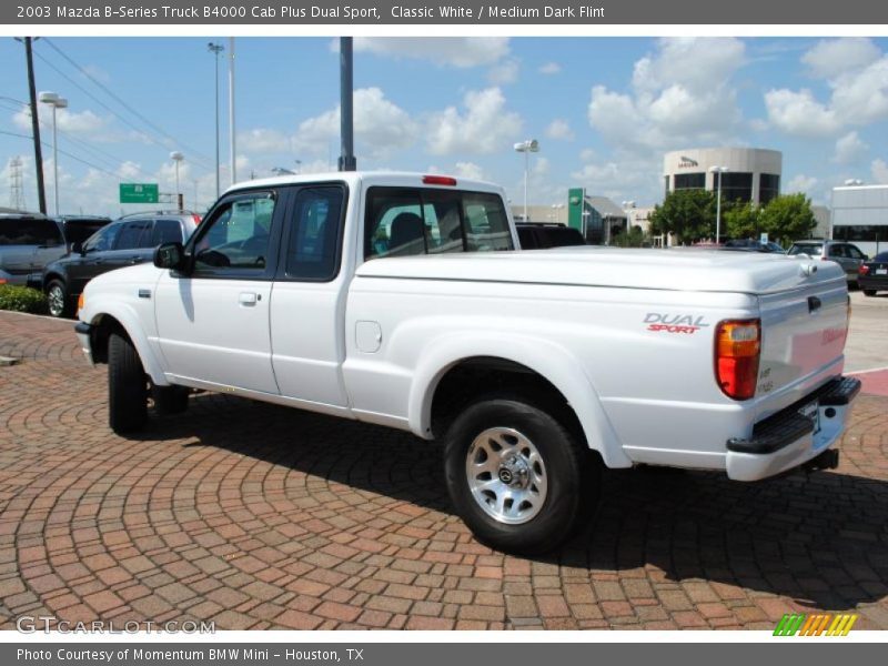 Classic White / Medium Dark Flint 2003 Mazda B-Series Truck B4000 Cab Plus Dual Sport