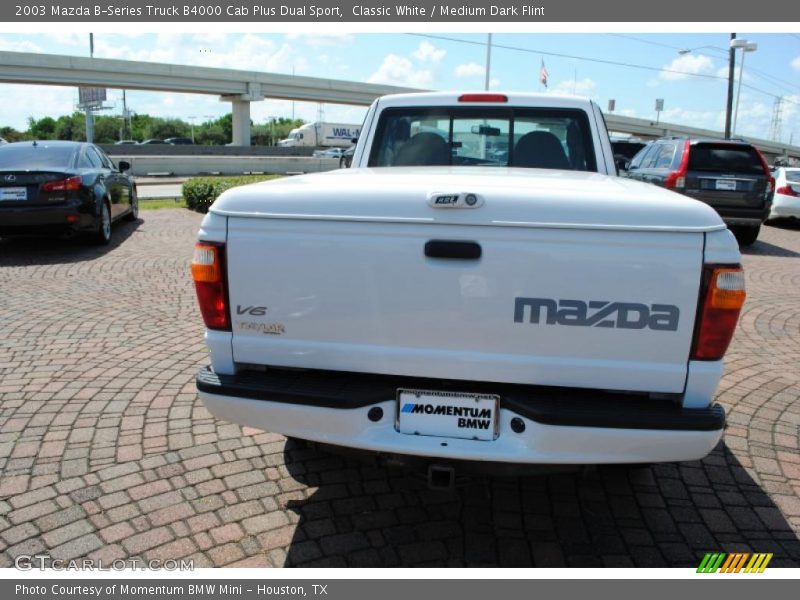 Classic White / Medium Dark Flint 2003 Mazda B-Series Truck B4000 Cab Plus Dual Sport