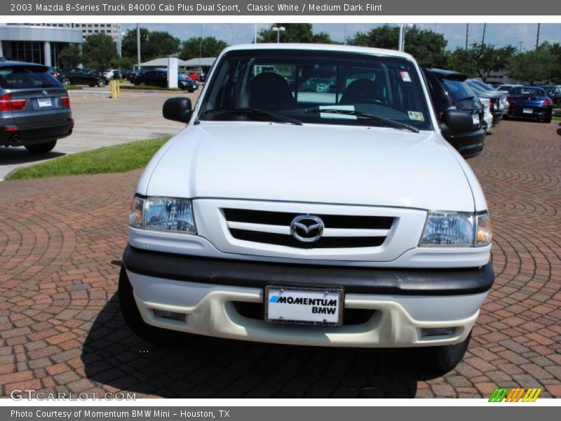 Classic White / Medium Dark Flint 2003 Mazda B-Series Truck B4000 Cab Plus Dual Sport