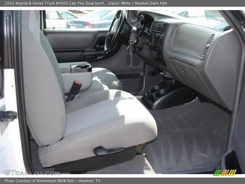 Classic White / Medium Dark Flint 2003 Mazda B-Series Truck B4000 Cab Plus Dual Sport