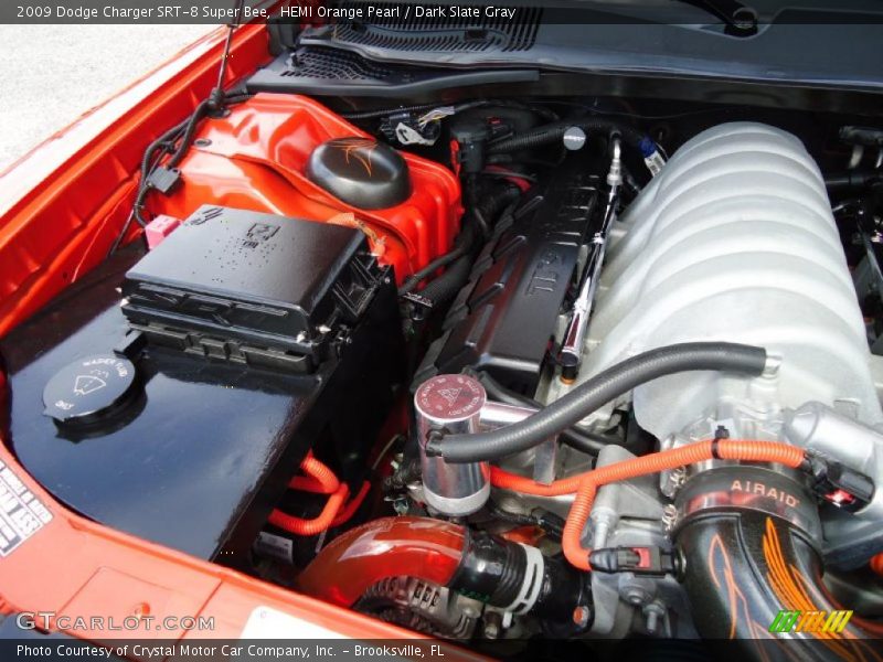 HEMI Orange Pearl / Dark Slate Gray 2009 Dodge Charger SRT-8 Super Bee