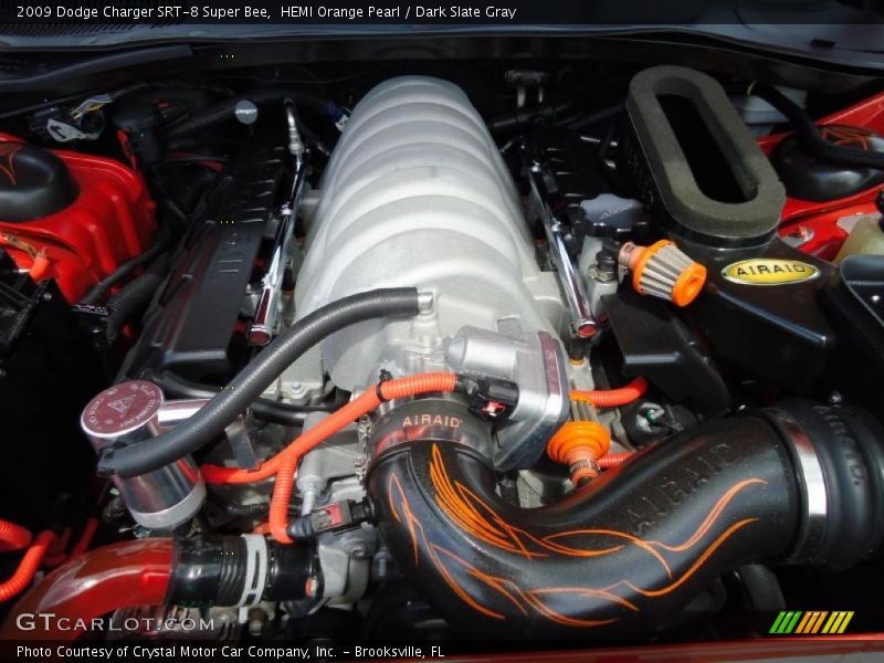 HEMI Orange Pearl / Dark Slate Gray 2009 Dodge Charger SRT-8 Super Bee