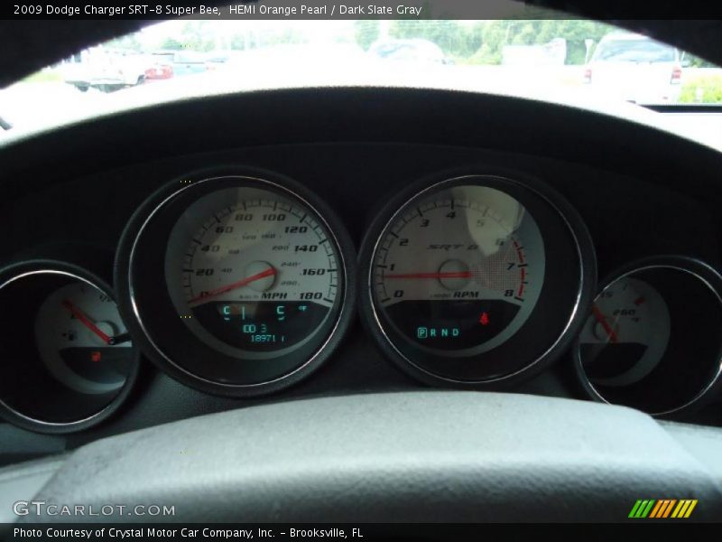 HEMI Orange Pearl / Dark Slate Gray 2009 Dodge Charger SRT-8 Super Bee