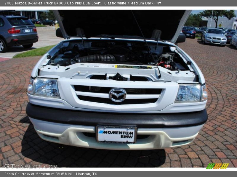 Classic White / Medium Dark Flint 2003 Mazda B-Series Truck B4000 Cab Plus Dual Sport