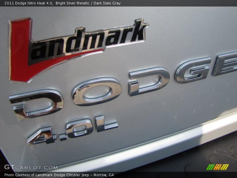 Bright Silver Metallic / Dark Slate Gray 2011 Dodge Nitro Heat 4.0