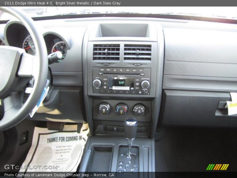 Bright Silver Metallic / Dark Slate Gray 2011 Dodge Nitro Heat 4.0