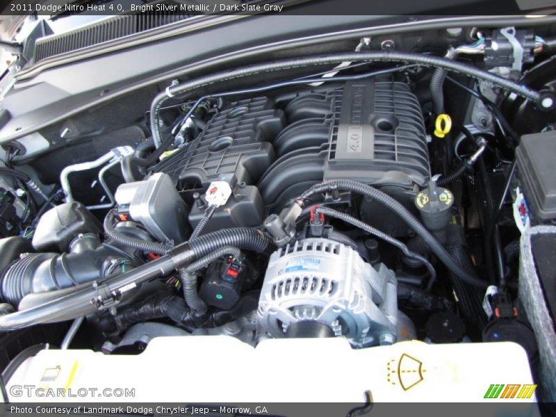 Bright Silver Metallic / Dark Slate Gray 2011 Dodge Nitro Heat 4.0