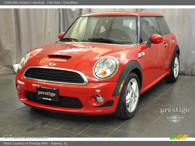 Chili Red / Grey/Black 2008 Mini Cooper S Hardtop