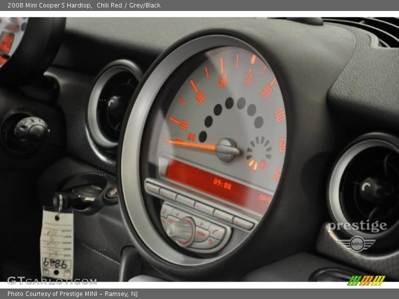 Chili Red / Grey/Black 2008 Mini Cooper S Hardtop