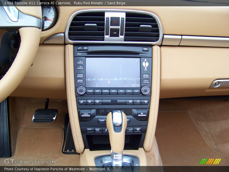 Ruby Red Metallic / Sand Beige 2009 Porsche 911 Carrera 4S Cabriolet