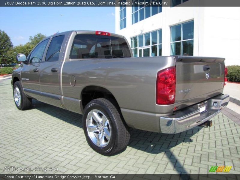 Light Khaki Metallic / Medium Slate Gray 2007 Dodge Ram 1500 Big Horn Edition Quad Cab