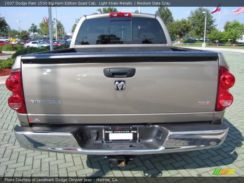 Light Khaki Metallic / Medium Slate Gray 2007 Dodge Ram 1500 Big Horn Edition Quad Cab