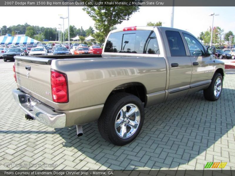 Light Khaki Metallic / Medium Slate Gray 2007 Dodge Ram 1500 Big Horn Edition Quad Cab