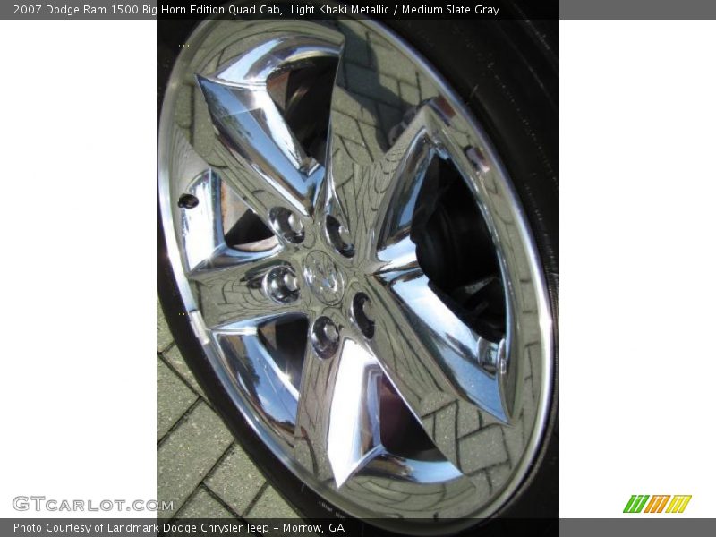 Light Khaki Metallic / Medium Slate Gray 2007 Dodge Ram 1500 Big Horn Edition Quad Cab