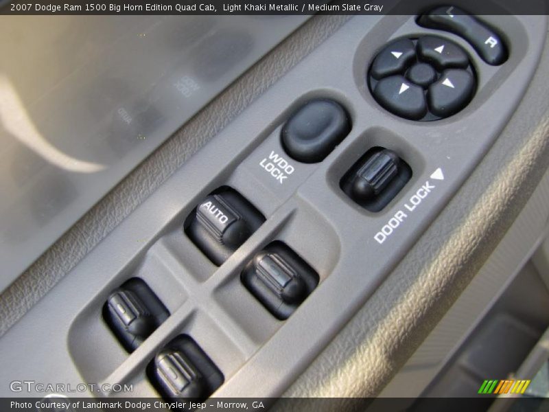 Light Khaki Metallic / Medium Slate Gray 2007 Dodge Ram 1500 Big Horn Edition Quad Cab