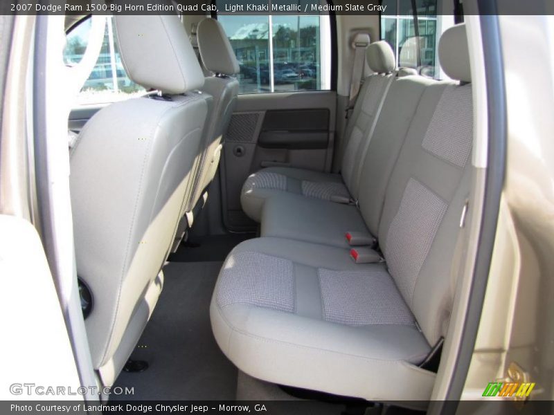 Light Khaki Metallic / Medium Slate Gray 2007 Dodge Ram 1500 Big Horn Edition Quad Cab