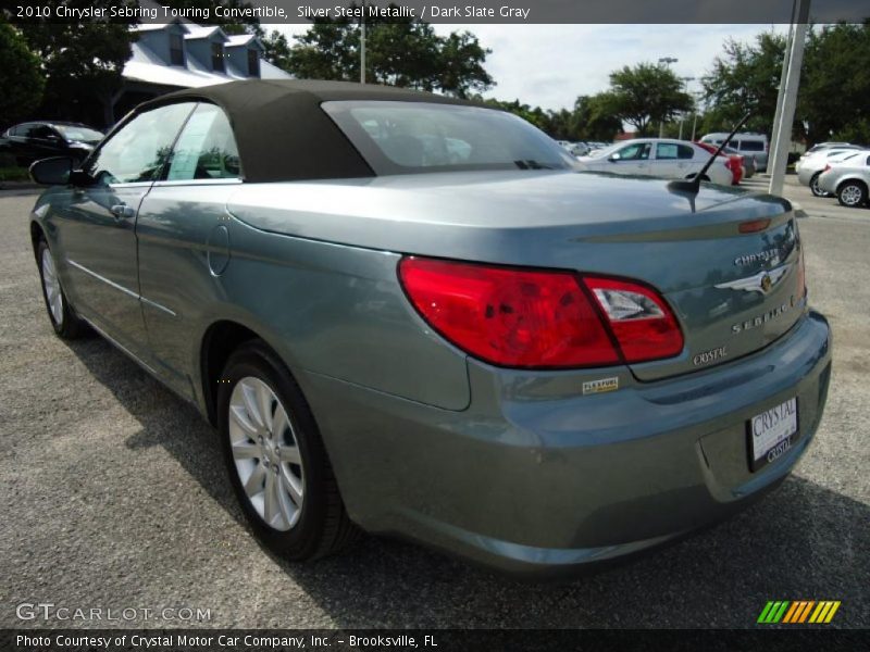 Silver Steel Metallic / Dark Slate Gray 2010 Chrysler Sebring Touring Convertible
