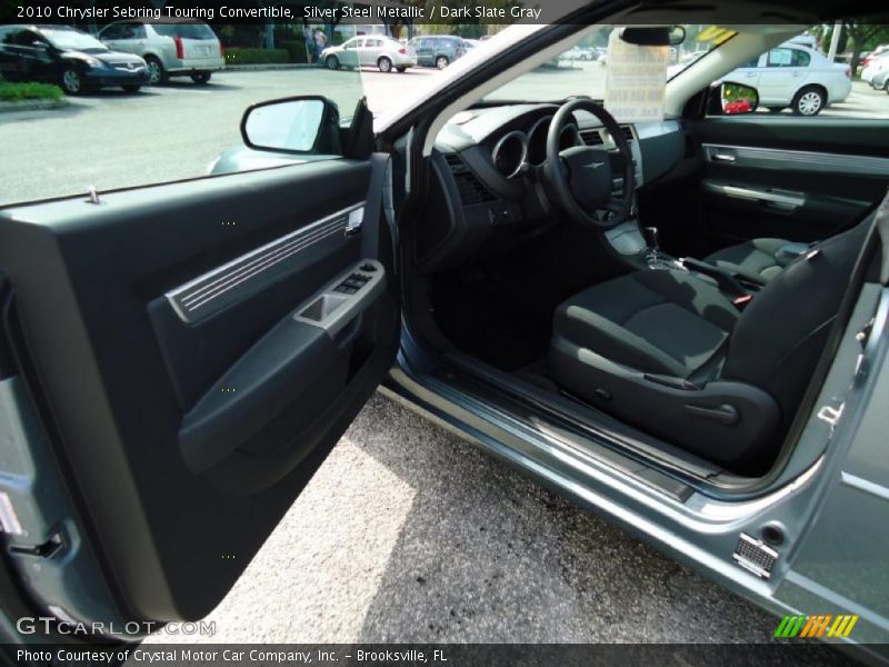 Silver Steel Metallic / Dark Slate Gray 2010 Chrysler Sebring Touring Convertible