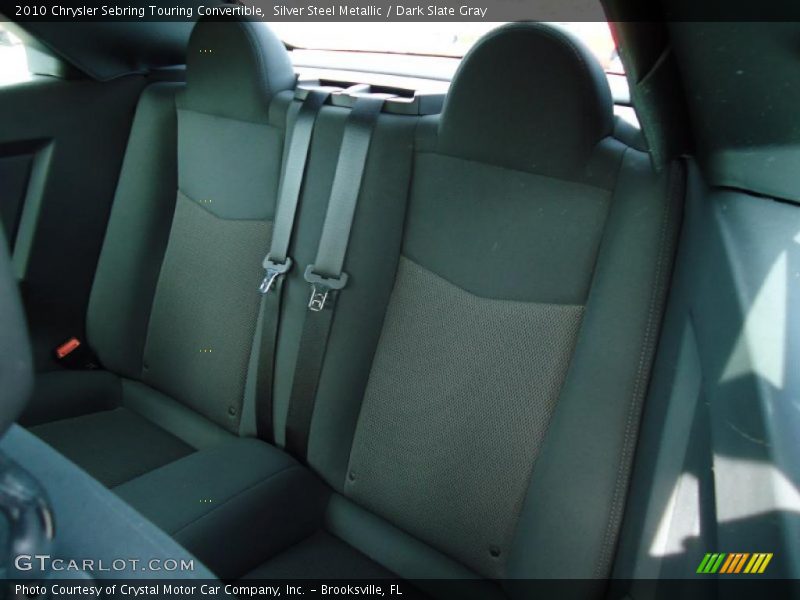 Silver Steel Metallic / Dark Slate Gray 2010 Chrysler Sebring Touring Convertible