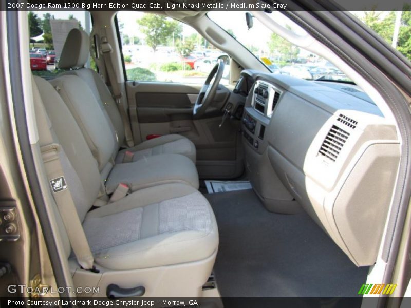 Light Khaki Metallic / Medium Slate Gray 2007 Dodge Ram 1500 Big Horn Edition Quad Cab