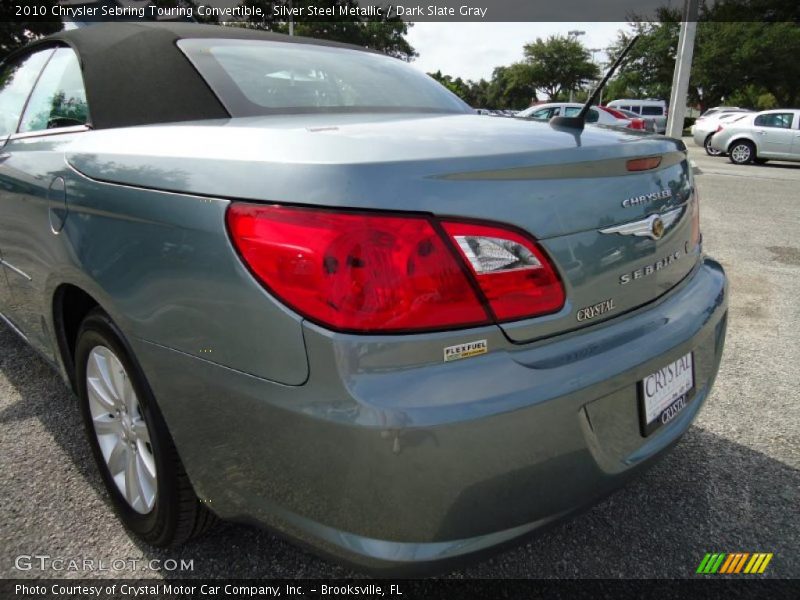 Silver Steel Metallic / Dark Slate Gray 2010 Chrysler Sebring Touring Convertible